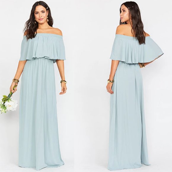 Show Me Your MuMu Dresses & Skirts - Show Me Your Mumu Hacienda Maxi Dress Blue NWT Med